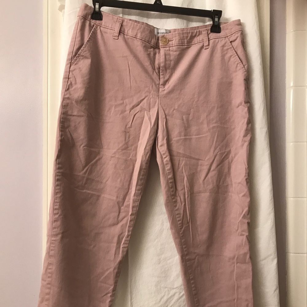 Liz Claiborne pink chinos
